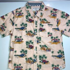 100% cotton kids button down beach shirt